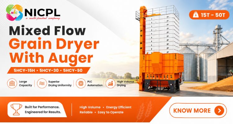 Grain dryers for paddy, maize and wheat