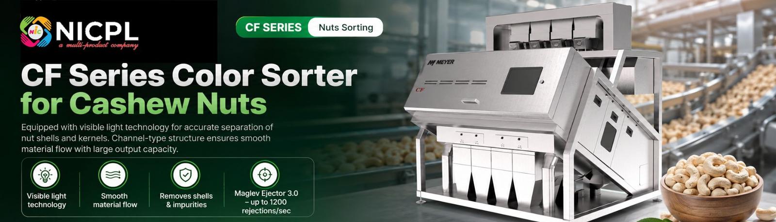 Meyer color sorter machines — authorized dealer India