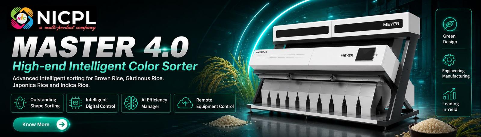 Meyer color sorter machines — authorized dealer India