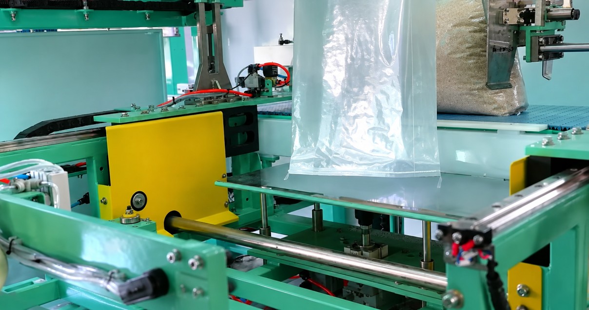 Auto Grain Filling & Bag Clamping Station