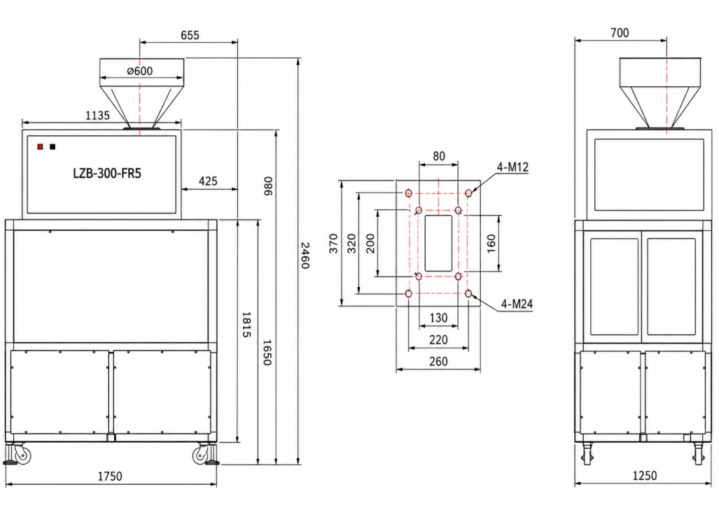 Machine Dimensions