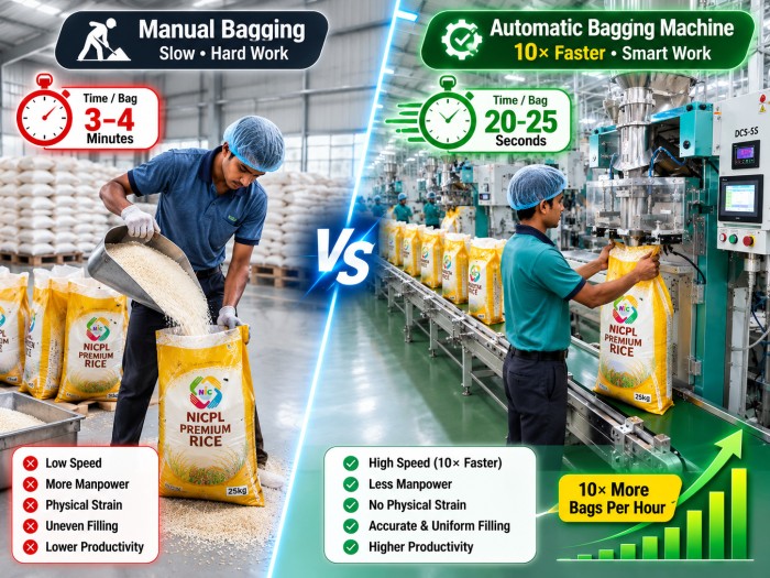 Rice Weighing Packing Machine — Bagging System — view 2