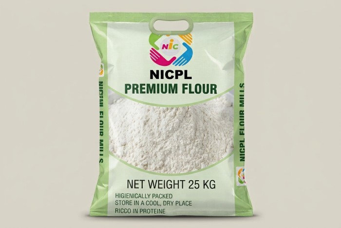 Flour (25kg) after packing