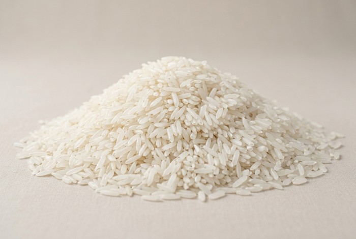 Rice vacuum-pack before packing