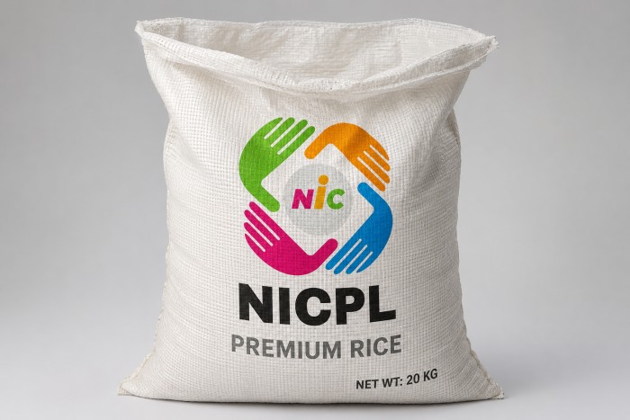 Rice before packing