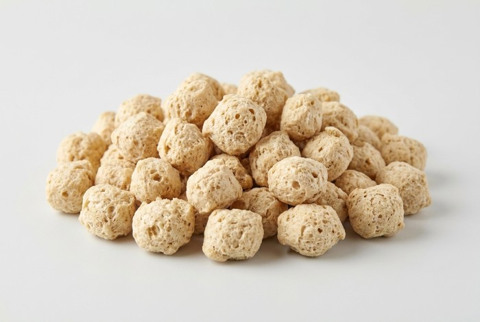 Soyabean Chunks vacuum-pack before packing