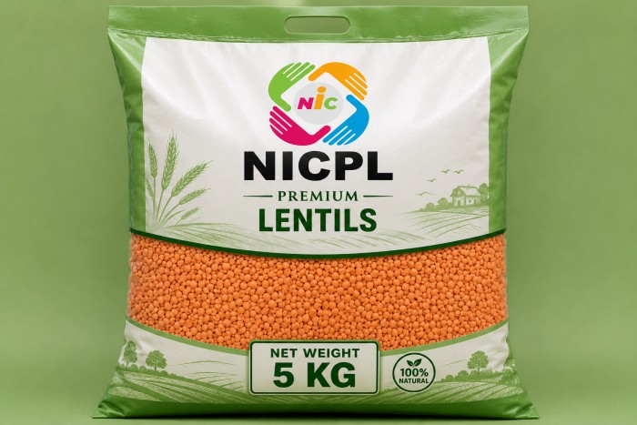 lentils after packing
