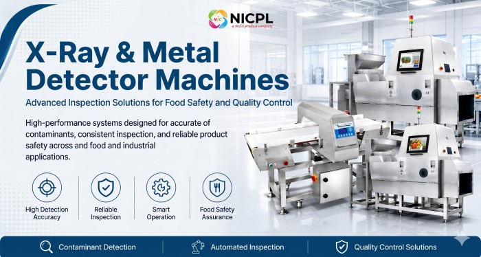 X-ray and metal detector machines for food safety